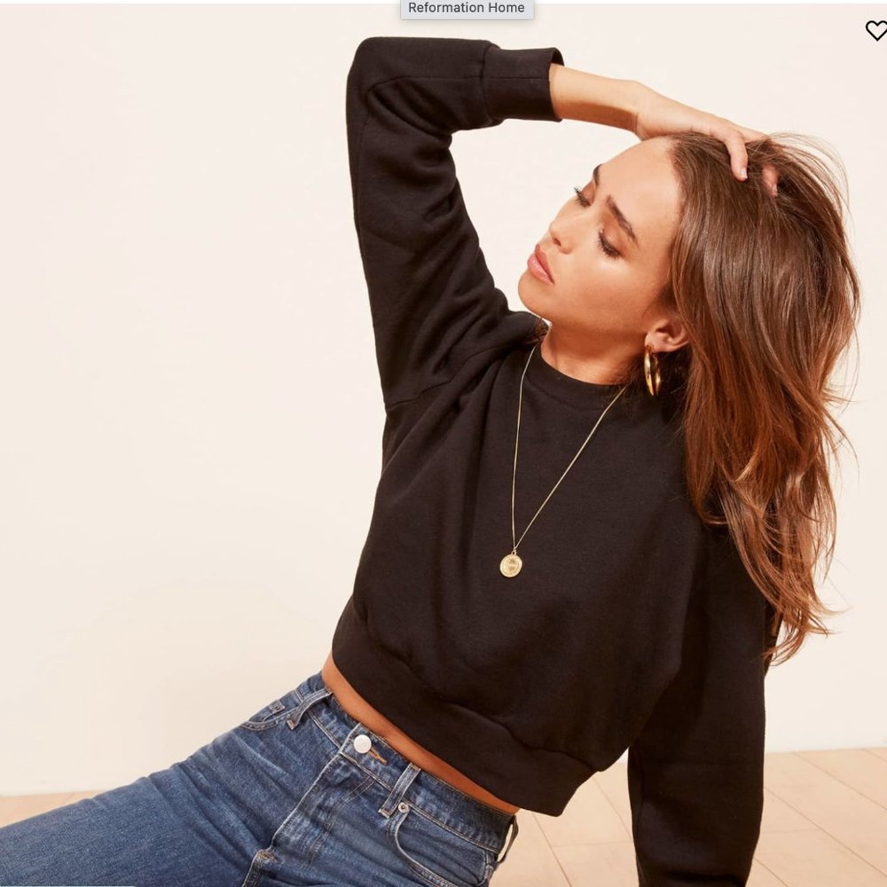 Reformation Hunter Classic Sweatshirt (cropped)
